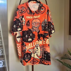Pumpkin Orange Mens Shirt